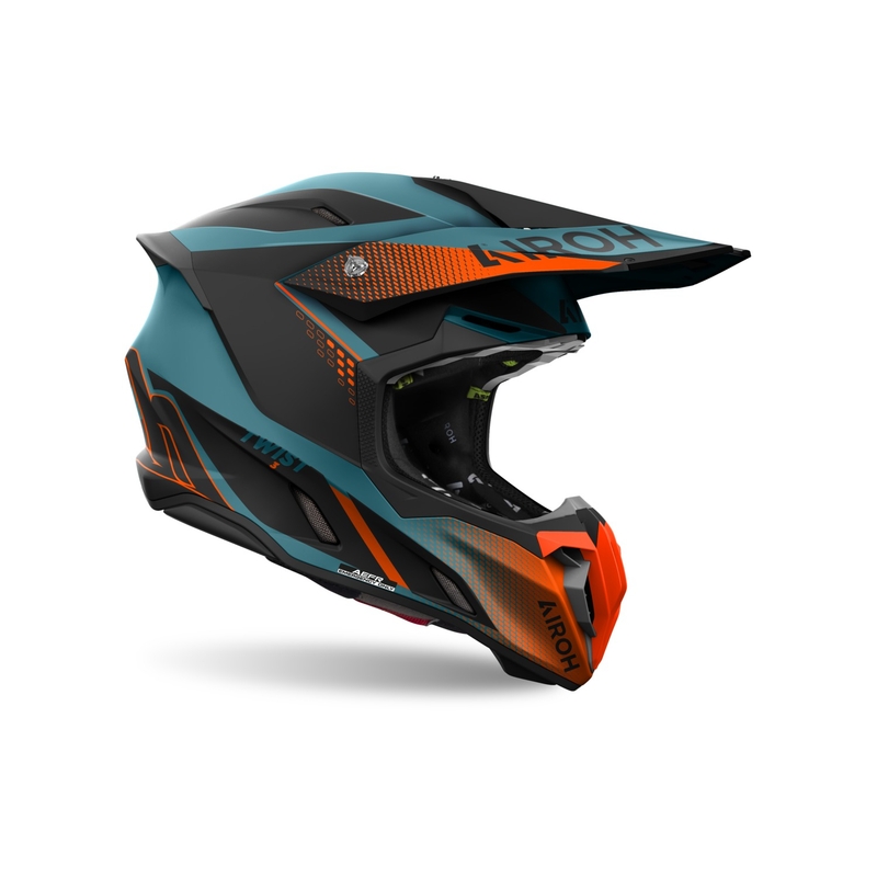 Motocross-Helm Airoh Twist 3 Shard mattorange
