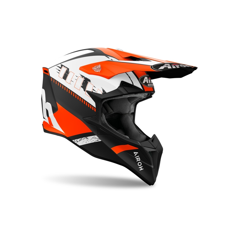 Airoh Wraaap Feel Motocross-Helm mattorange
