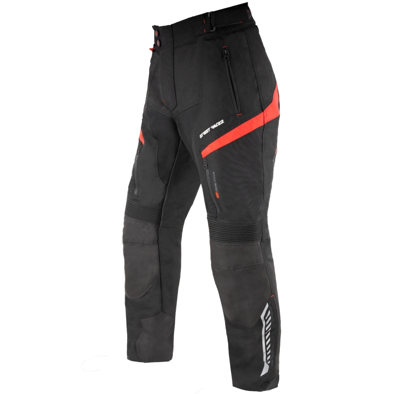 Motorradhose Street Racer Vix schwarz-rot
