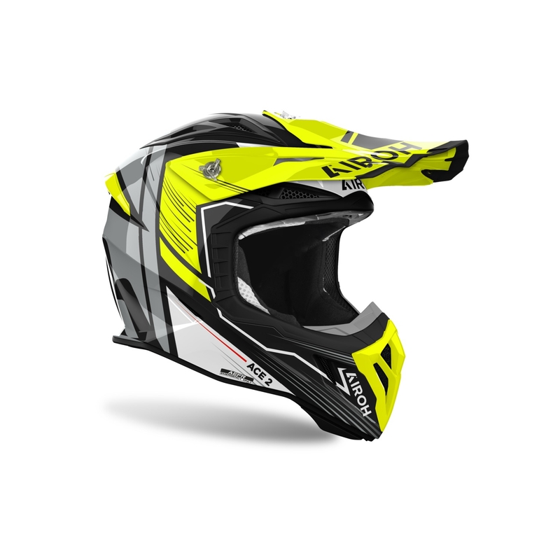 Airoh Aviator Ace 2 Engine Motocross-Helm glänzend gelb
