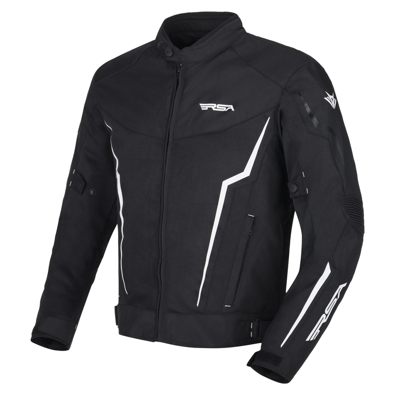 RSA Bolt schwarz-weiße Motorradjacke