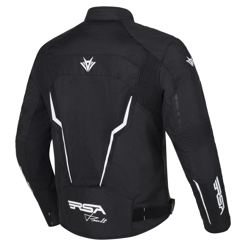 RSA Bolt schwarz-weiße Motorradjacke