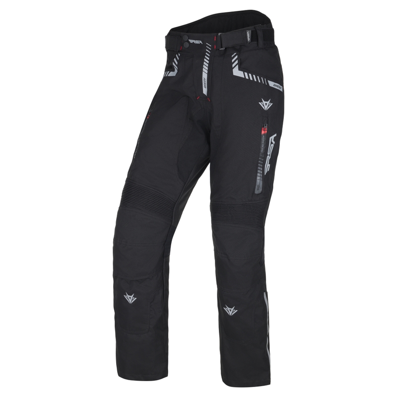 Motorradhose RSA Greby 2 schwarz verlängert