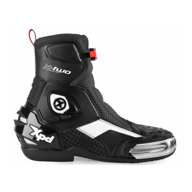 Motorradstiefel XPD X-Two schwarz und weiß