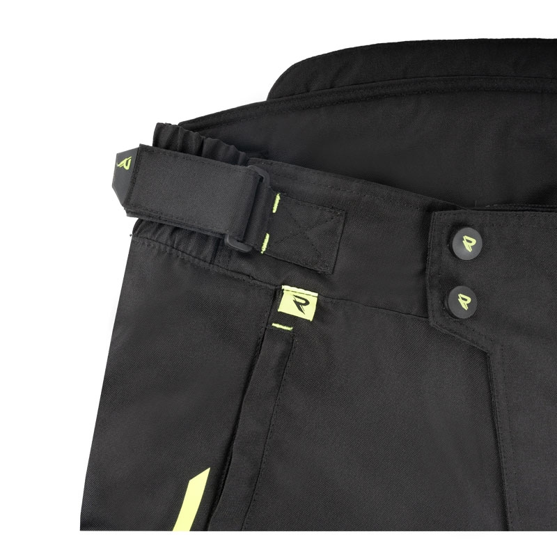Motorradhose Street Racer Flex EVO schwarz-fluo gelb