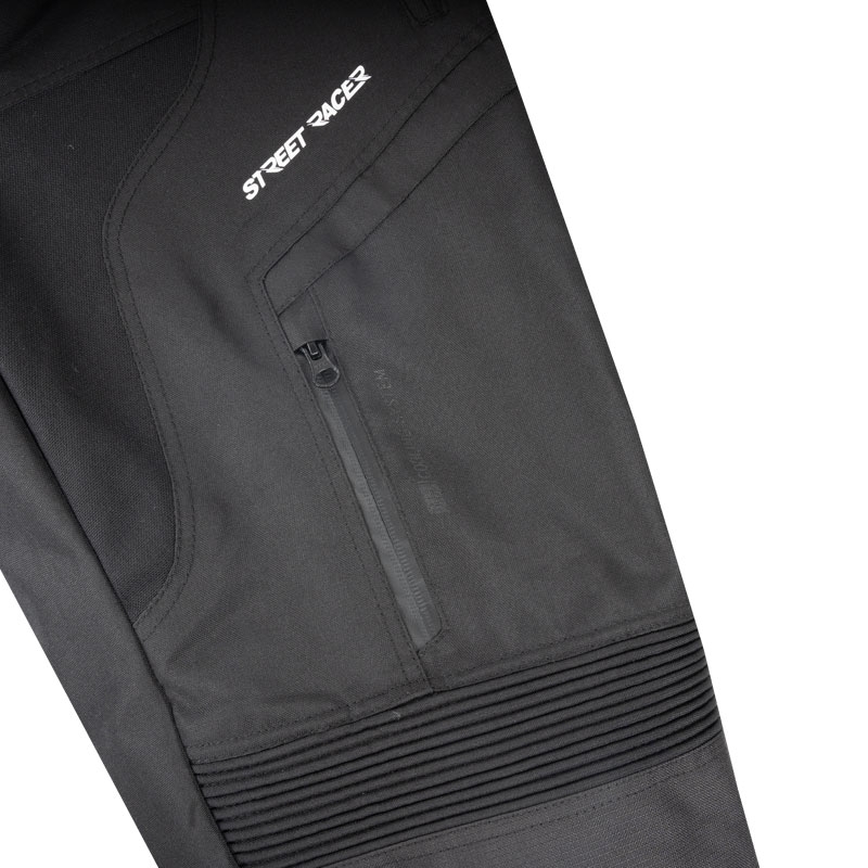 Street Racer Vix Kurze Motorradhose Schwarz