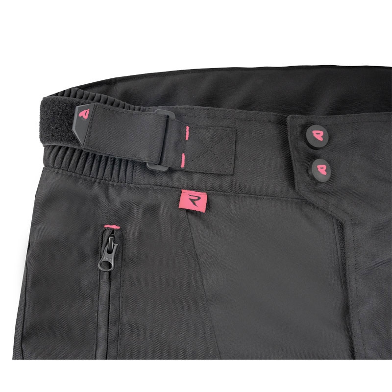 Damen Street Racer Vix Motorradhose schwarz-rosa