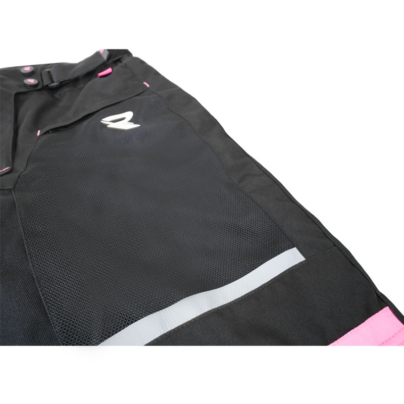 Damen Street Racer Betty II Air Motorradhose schwarz-rosa