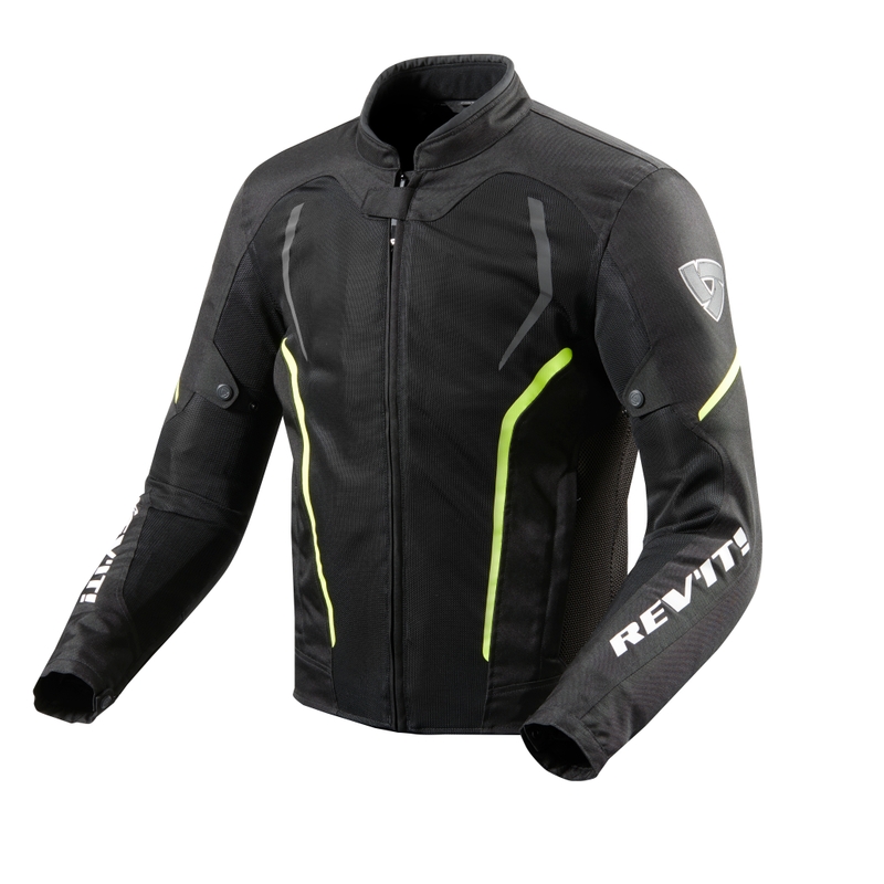 Revit GT-R Air 2 schwarz-fluo gelb Motorradjacke Ausverkauf