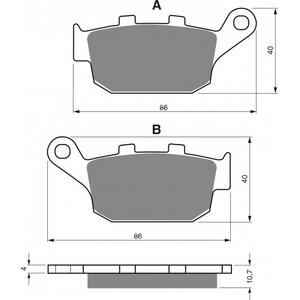 Bremsbeläge GOLDFREN 020 AD  STREET