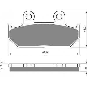 Bremsbeläge GOLDFREN 024 S3