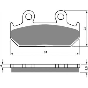 Bremsbeläge GOLDFREN 025 AD  STREET