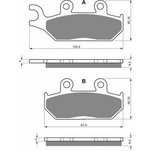 Bremsbeläge GOLDFREN 033 AD  OFF-ROAD FRONT