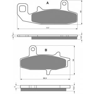 Bremsbeläge GOLDFREN 036 S3