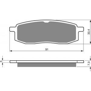 Bremsbeläge GOLDFREN 043 AD