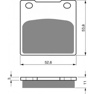 Bremsbeläge GOLDFREN 068 AD  STREET