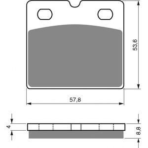 Bremsbeläge GOLDFREN 072 S3