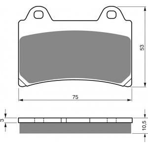 Bremsbeläge GOLDFREN 073 S3