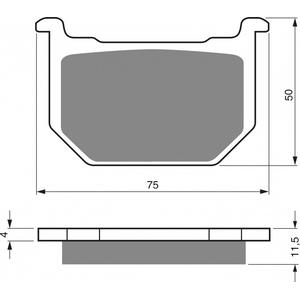 Bremsbeläge GOLDFREN 075 AD  OFF-ROAD FRONT