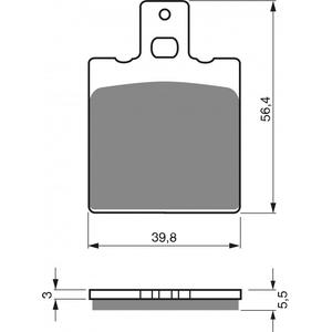 Bremsbeläge GOLDFREN 083 AD