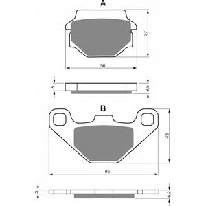 Bremsbeläge GOLDFREN 086 AD  OFF-ROAD FRONT