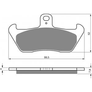 Bremsbeläge GOLDFREN 089 AD  OFF-ROAD FRONT