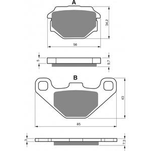 Bremsbeläge GOLDFREN 094 S3
