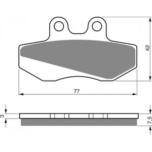 Bremsbeläge GOLDFREN 095 AD  STREET