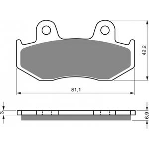 Bremsbeläge GOLDFREN 103 AD  OFF-ROAD FRONT