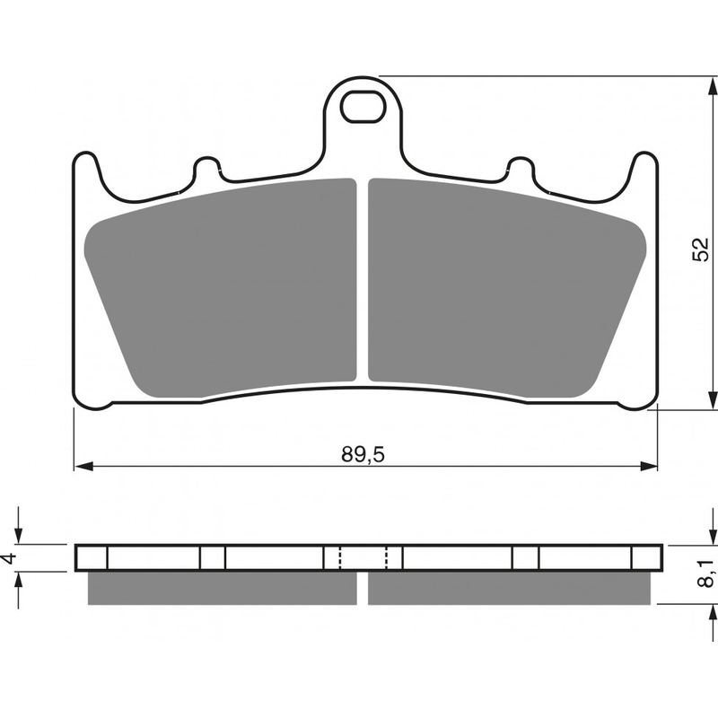 Bremsbeläge GOLDFREN GP6 Ausverkauf