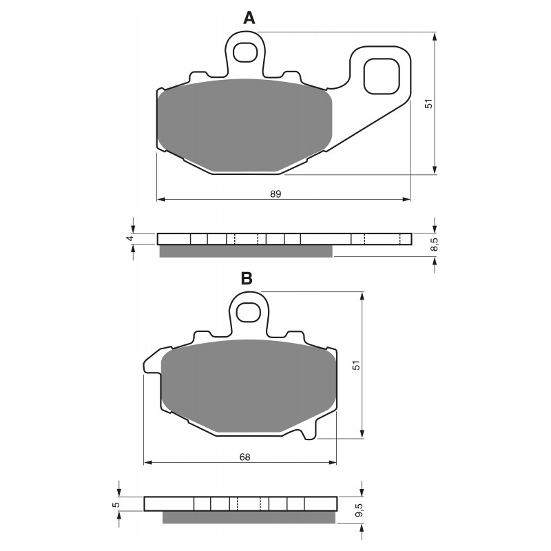 Bremsbeläge GOLDFREN S3