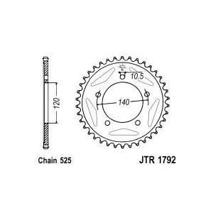 Ketten Rad JT 45T, 525