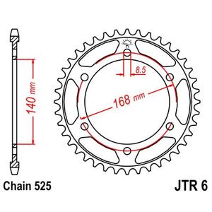 Ketten Rad JT JTR 6-47 47T, 525