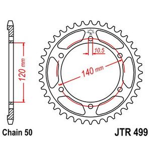 Ketten Rad JT JTR 499-46 46T, 530