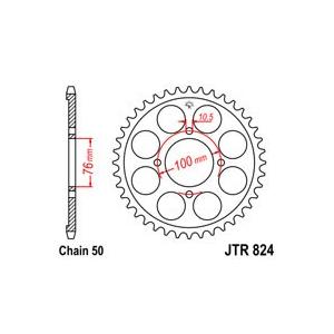 Ketten Rad JT JTR 824-46 46T, 530