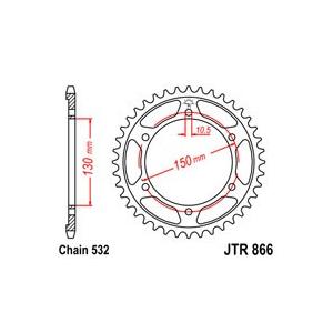 Ketten Rad JT JTR 866-43 43T, 532