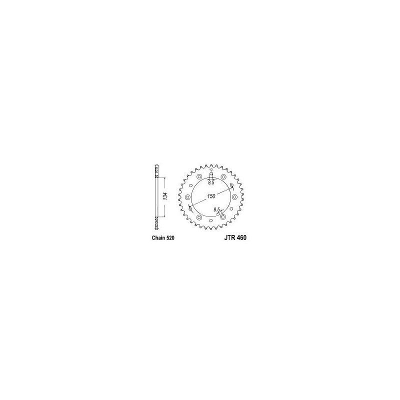 Ketten Rad JT 53T, 520