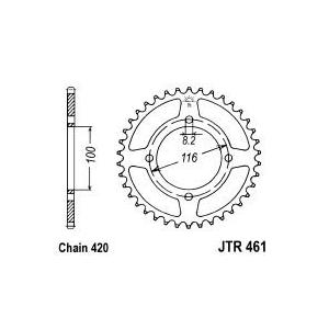 Ketten Rad JT JTR 461-49 49T, 420