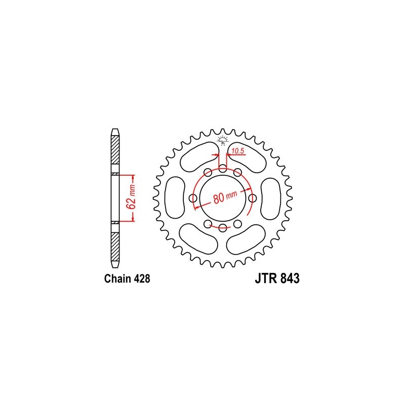 Ketten Rad JT 53T, 428