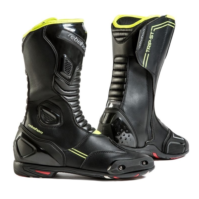 Motorradstiefel Rebelhorn Trip ST CE schwarz-fluo gelb Ausverkauf