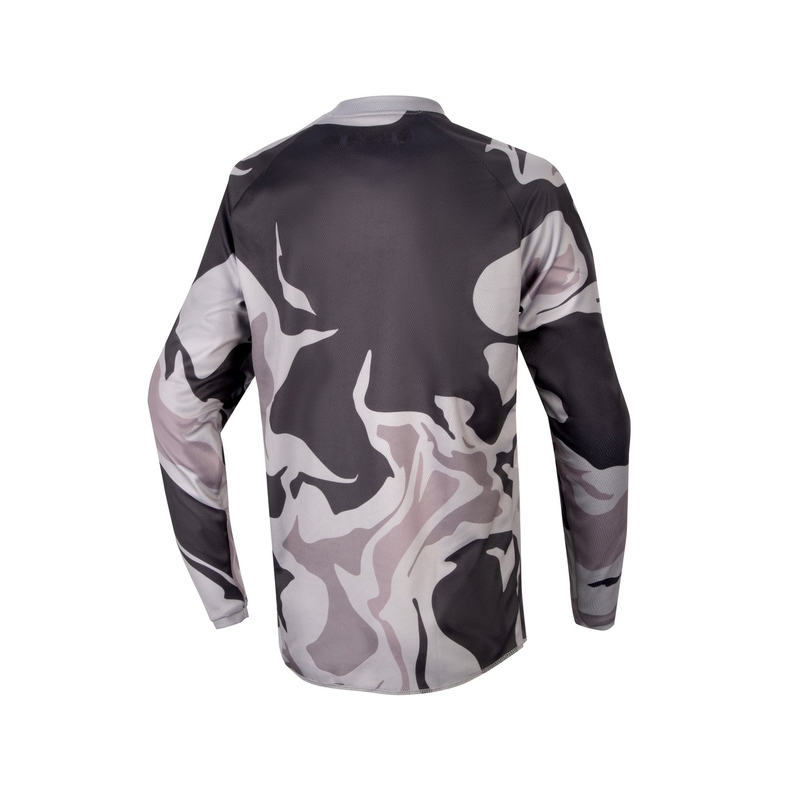Kinder Motocross Jersey Alpinestars Racer Tactical 2024 schwarz camo-fluo gelb-schwarz