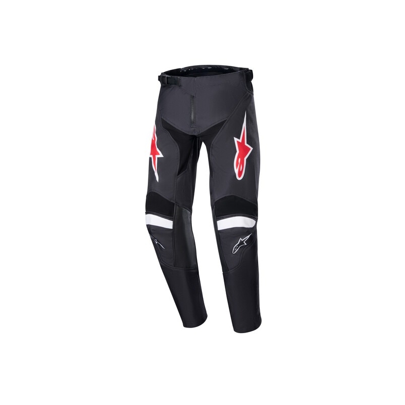 Kinder Motocrosshose Alpinestars Racer Lucent Schwarz-Weiß-Rot