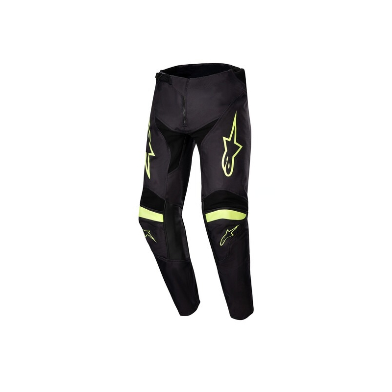 Alpinestars Racer Lurv 2024 Kinder Motocross Hose Schwarz und Fluo Gelb