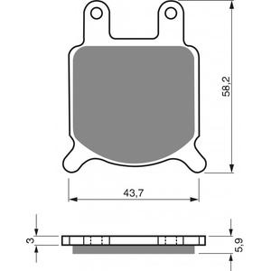 Bremsbeläge GOLDFREN 184 AD