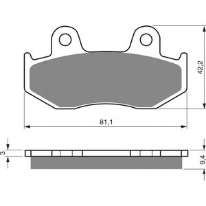 Bremsbeläge GOLDFREN 188 AD  STREET
