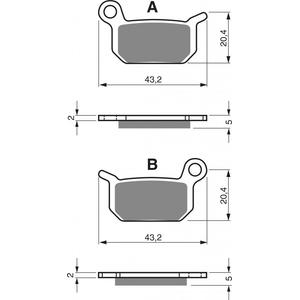 Bremsbeläge GOLDFREN 190 AD