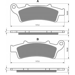 Bremsbeläge GOLDFREN 193 AD  OFF-ROAD FRONT