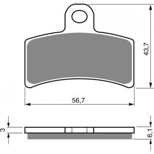 Bremsbeläge GOLDFREN 143 K5