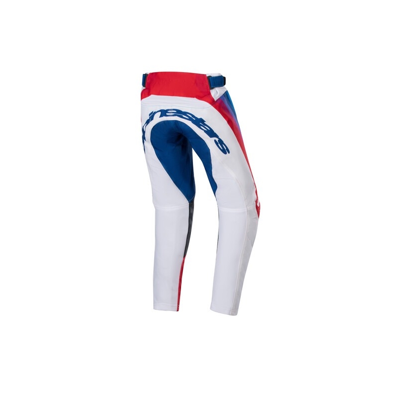 Alpinestars Racer Pneuma 2024 Kinder Motocross-Hose Weiß-Blau-Rot