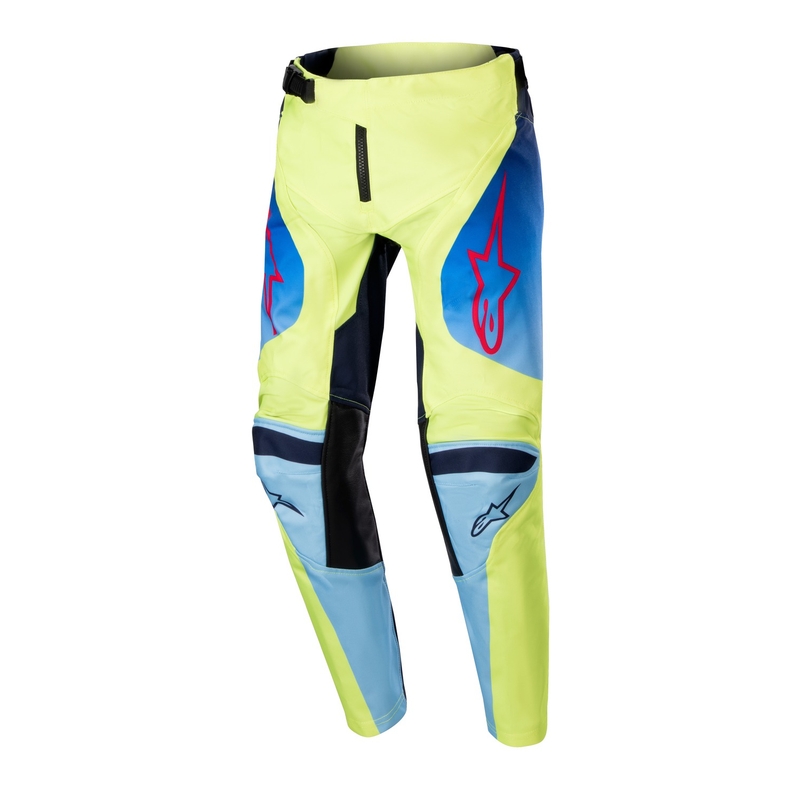 Alpinestars Racer Hoen Kinder Motocross Hose fluo gelb-blau-rot
